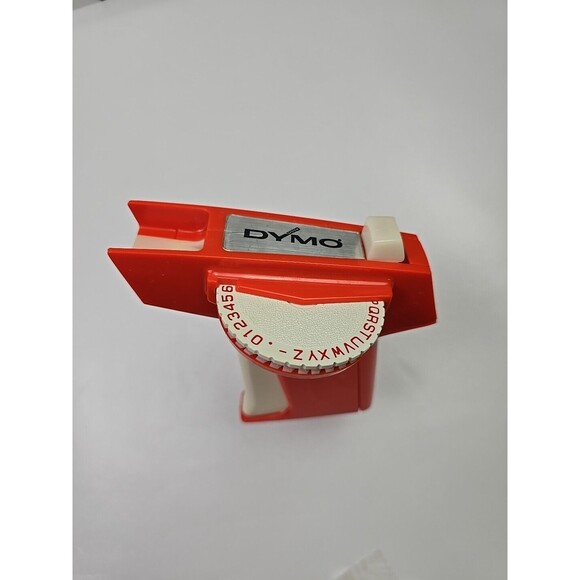 Dymo 1780 Label Maker Vintage Orange Tape Not Included 3/8 1/4 Mid-Century - Picture 3 of 10